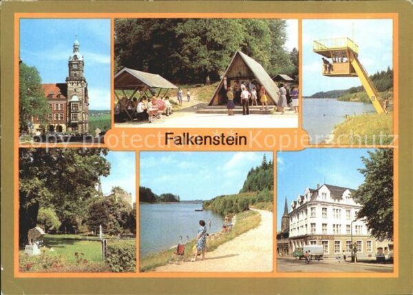 Falkenstein Vogtland Rathaus Talsperre Schlossfelsen