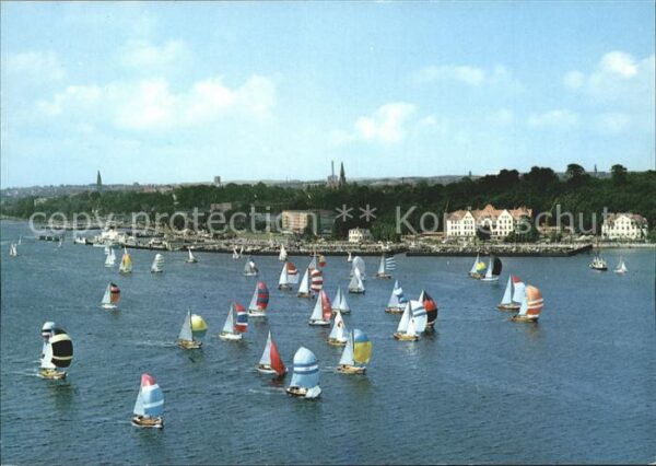 Kiel Start Kieler Woche Fliegeraufnahme