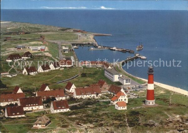 Hoernum Sylt Fliegeraufnahme Leuchtturm Hafen