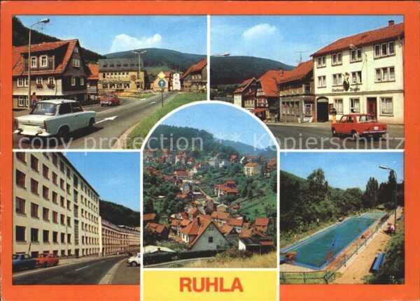 Ruhla Platz Friedens Gasthaus Traube Uhrenkom