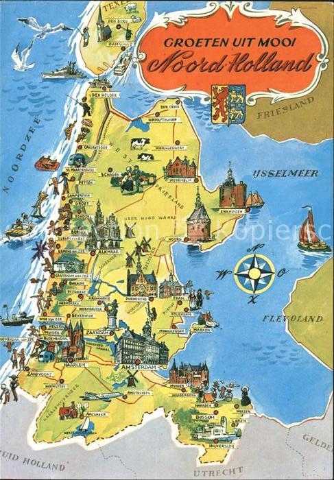Utrecht Panoramakarte Flevoland Ijsselmeer Held