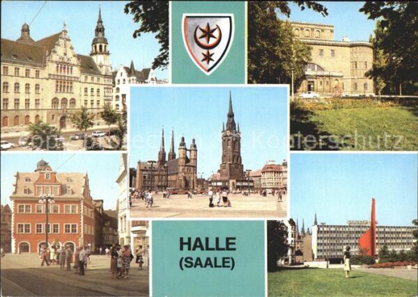 Halle Saale Hansering Markt Marktkirche Roten Turm
