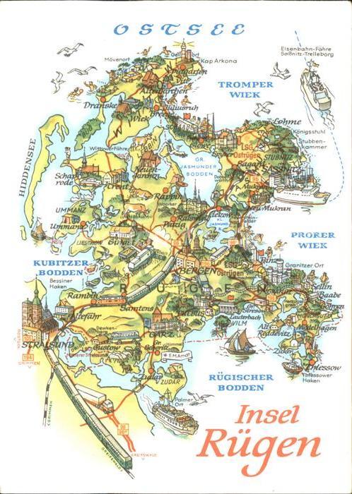 Insel Ruegen Tromper Wiek Prorer Wiek Rügischer Bodd