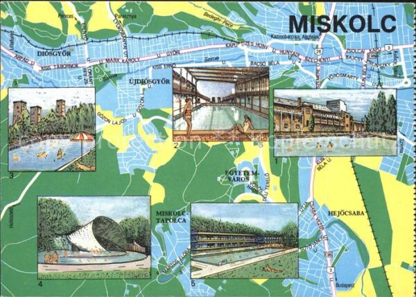 Miskolc Augusztus 20. fürdö Szabadsag gözfürdö