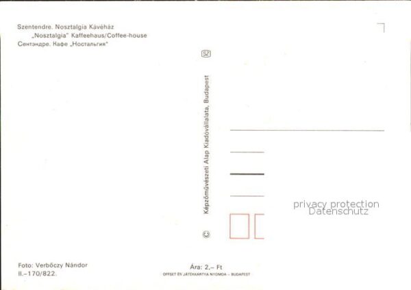 Szentendre Kaffeehaus Nostalgia – Bild 2
