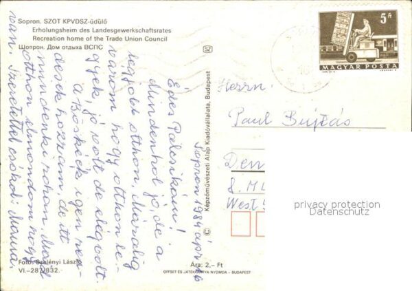 Sopron Oedenburg Erholungsheim Landesgewerkschaftsrates – Bild 2