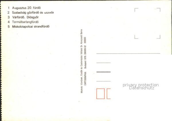 Miskolc Augusztus 20. fürdö Szabadsag gözfürdo – Bild 2