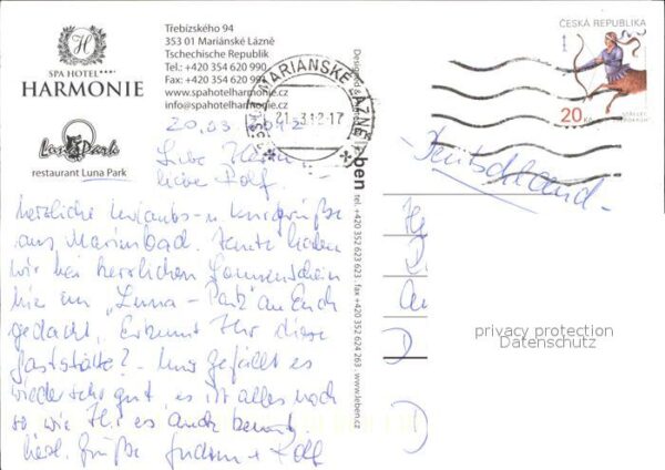 Marianske Lazne Spa Hotel Harmonie – Bild 2