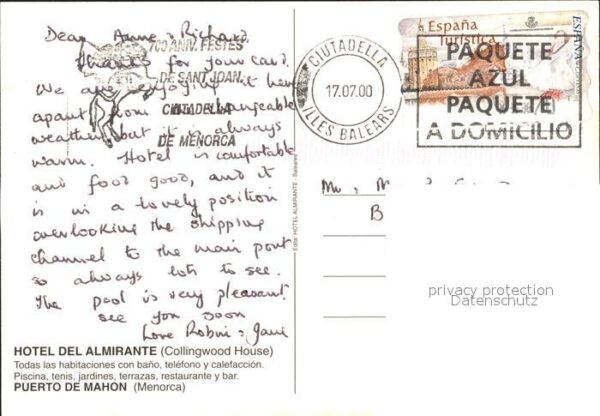 Spanien Puerto de Mahon Fonduco Baleres oHotel – Bild 2