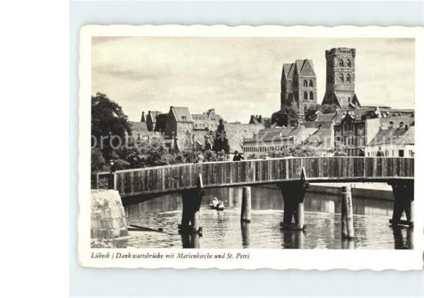 Luebeck Dankwartsbrücke Marienkirche St Petri