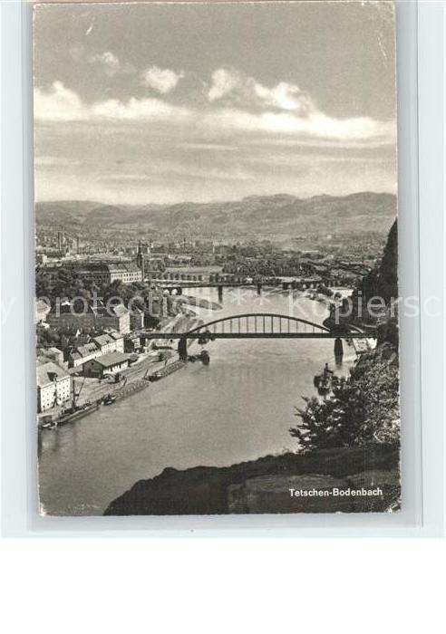 Tetschen-Bodenbach Boehmen Teilansicht Brücke