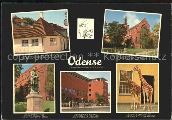 Odense Kirche Denkmal Giraffen