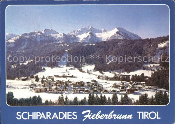 Fieberbrunn Tirol Skigebiet Streuböden Wildseeloder