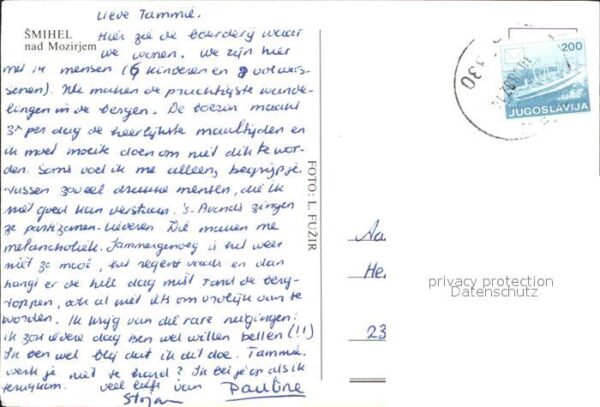 Jugoslawien Yugoslavie Smihel nad Mozirjem – Bild 2