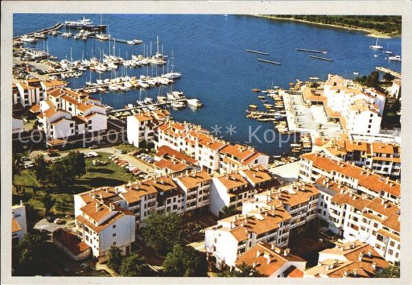 Porec Fliegeraufnahme Hafen