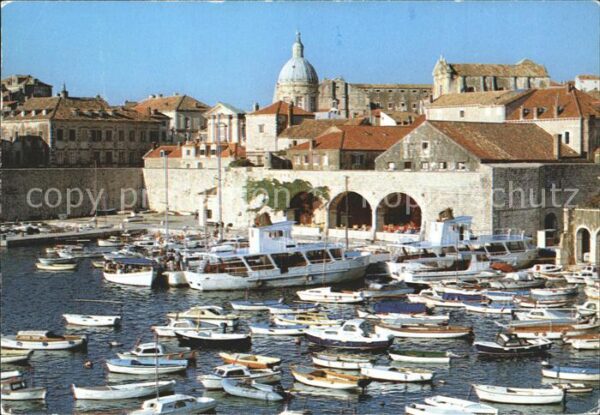 Dubrovnik Ragusa Hafen Boote