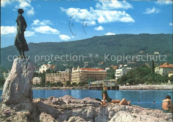 Opatija Abbazia Monument am Wasser