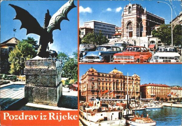 Rijeka Fiume Hafen Kirche Denkmal