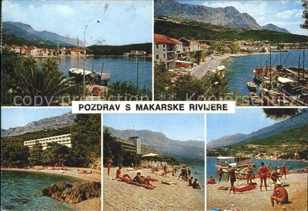 Makarska Dalmatien Hafen Strand