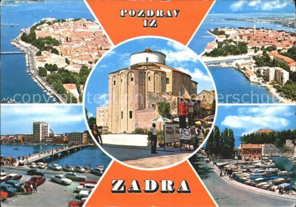 Zadar Zadra Zara Fliegeraufnahme Hafen