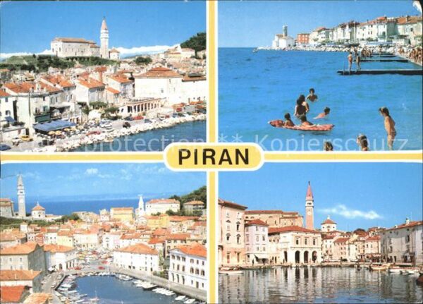 Piran Hafen Baden Altstadt