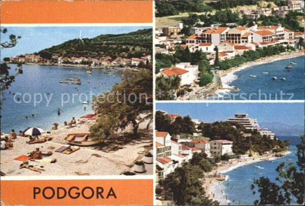 Podgora Strand Fliegeraufnahme