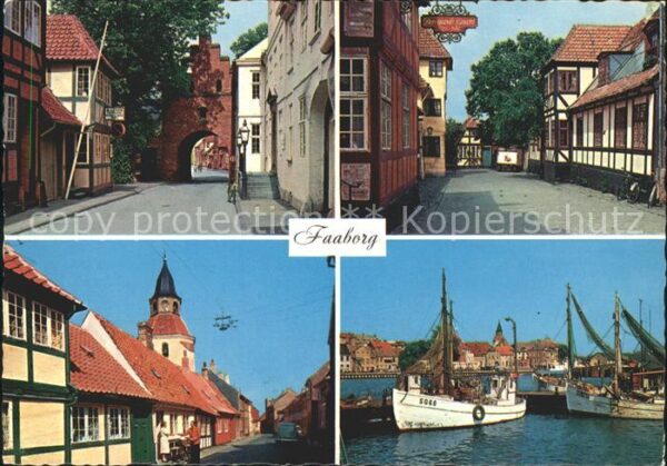 Faaborg Vesterport Holkegade Adelgade Havnparti