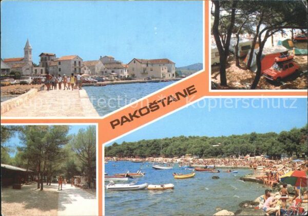 Jugoslawien Yugoslavie Pakostane Strand Promenade Camping