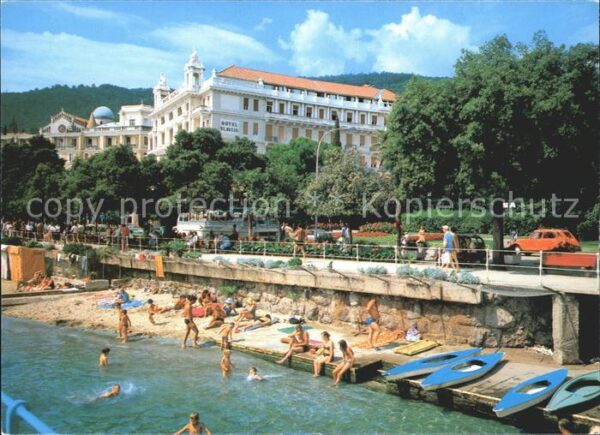 Opatija Abbazia Badeszene Boote