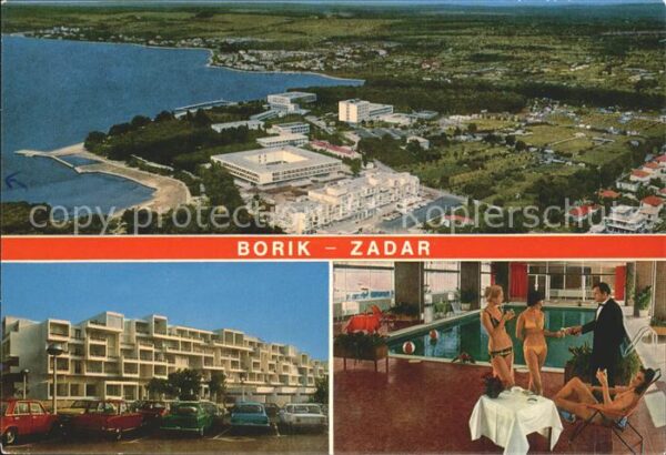 Zadar Zadra Zara Fliegeraufnahme Schwimmbad