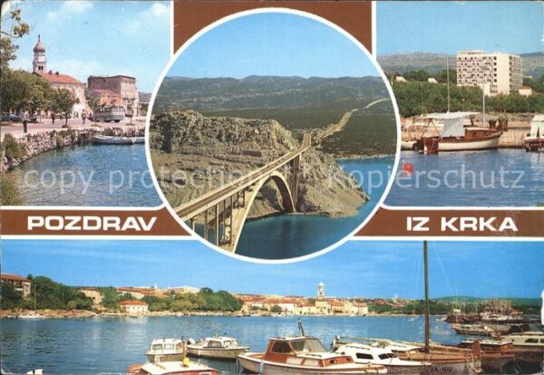 Krk Brücke Hafen