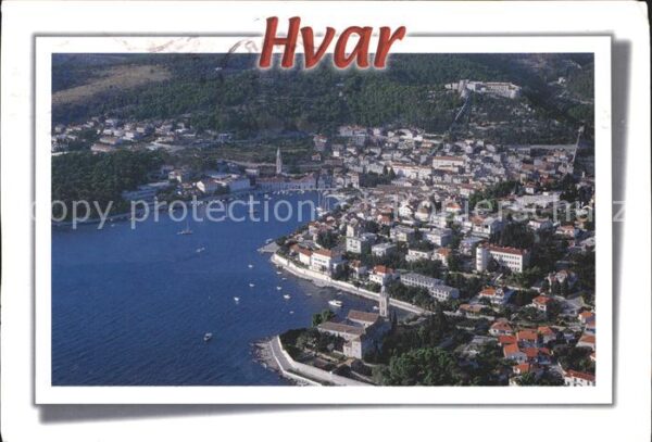 Hvar Fliegeraufnahme Hafen