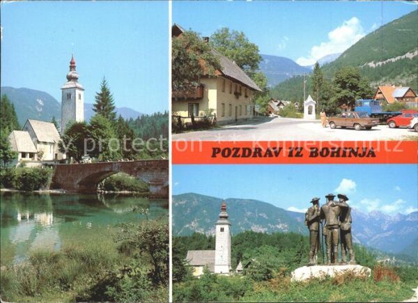Bohinj Steinbrücke Denkmal