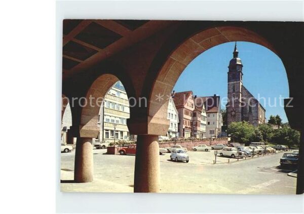 Boeblingen Marktplatz Stadtkirche