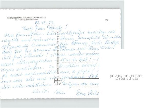 Freiburg Breisgau Kartoffelmarktbrunnen und Münster bei N – Bild 2