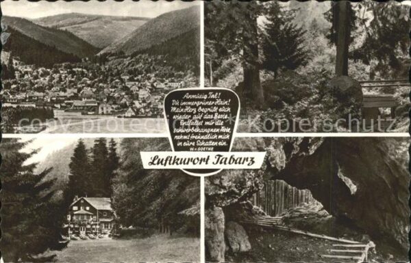 Tabarz Gedicht Wald Gasthaus Teilansicht