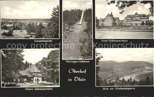 Oberhof Thueringen Thüringen Schanze Ernst Thälmann Haus L