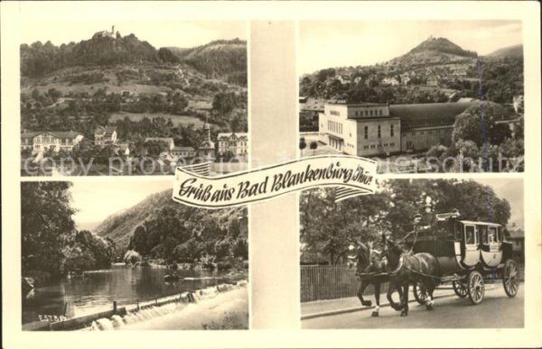 Bad Blankenburg Pferdekutsche Wasserfall Teilansichten