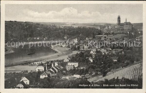 Meissen Elbe Sachsen Elbtal Burg