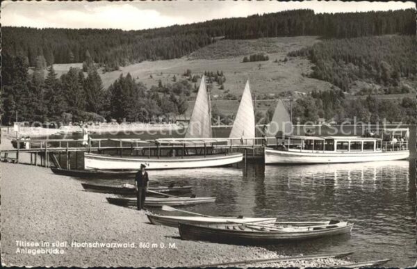 Titisee Anlegebrücke Segelboot