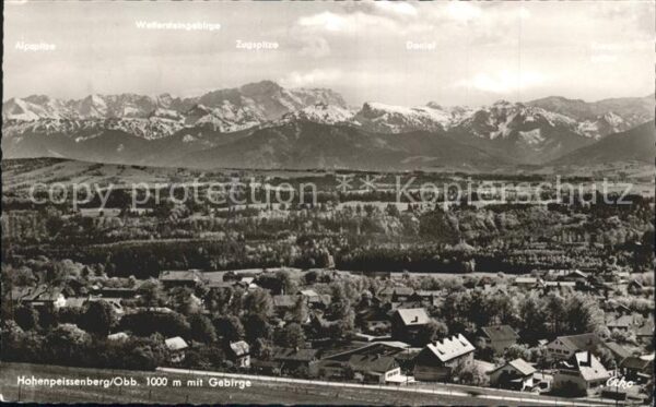 Hohenpeissenberg Alpspitze Wettersteingebirge Zugspitze