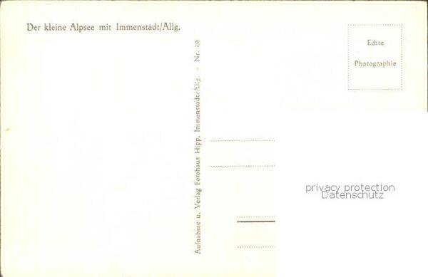 Immenstadt Allgaeu Kleine Alpsee – Bild 2