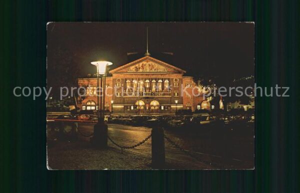 Arhus Theater Abendbeleuchtung