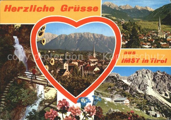 Imst Tirol Wasserfall Berghaus Kirche