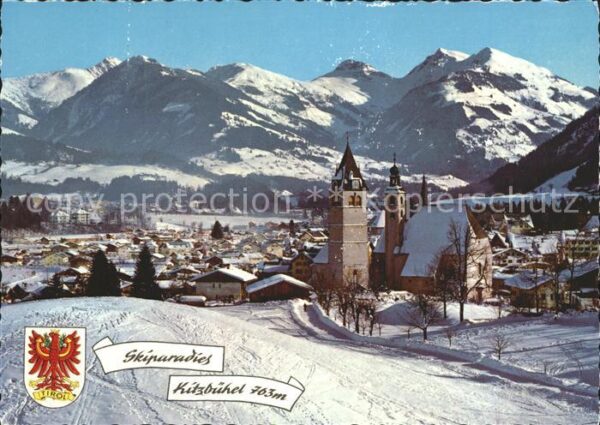 Kitzbuehel Tirol Ortsansicht Kirche