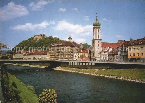 Graz Steiermark Murblick Schlossberg