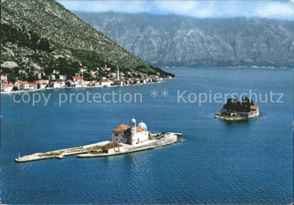 Perast Montenegro Insel Teilansicht