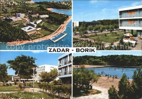 Zadar Zadra Zara Borik Fliegeraufnahme Strandbad