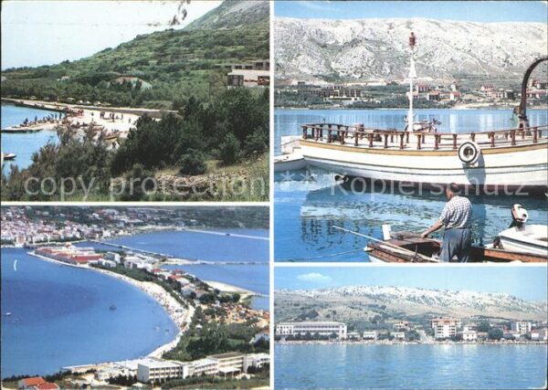 Pag Boot Strand Teilansichten