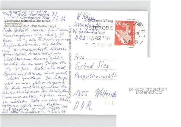 Bad Harzburg Diakonissen Mütterhaus Kinderheil – Bild 2